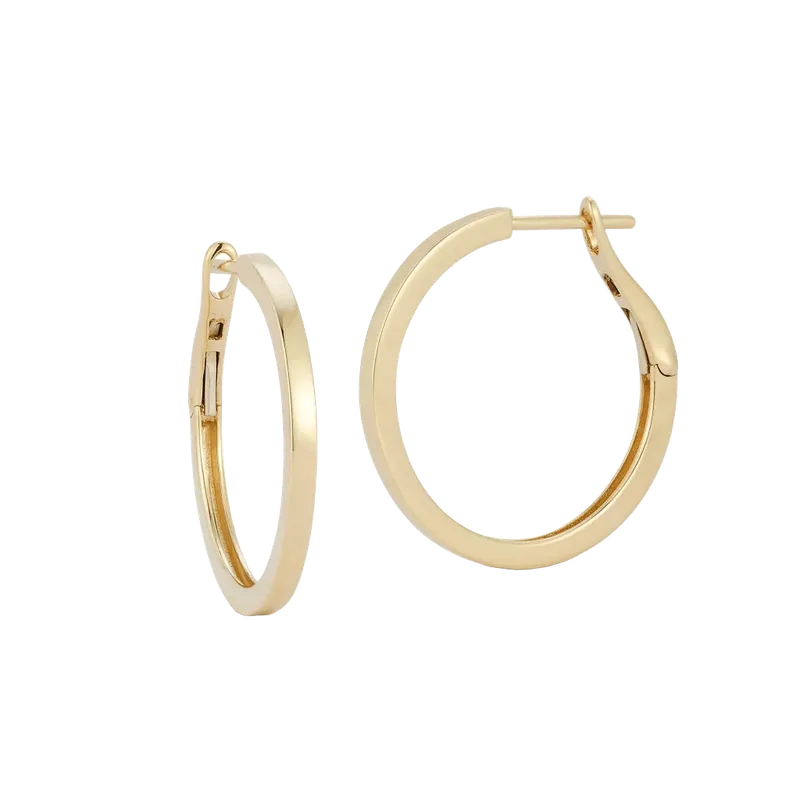 DRD Medium Solid Gold Hoops