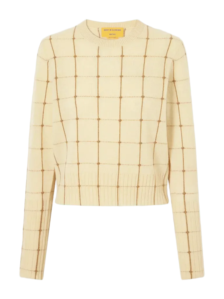 Checked cashmere sweater
