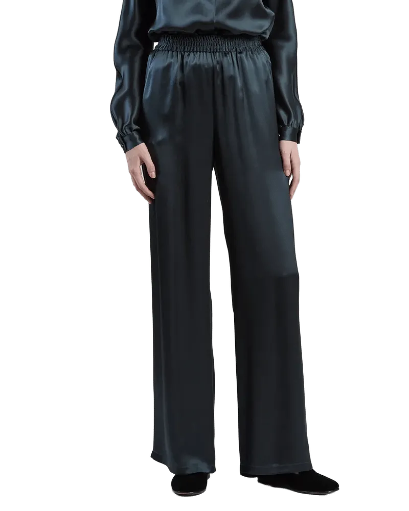 PLAIN SILK TROUSERS