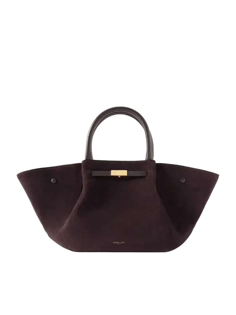 The Midi New York Midi suede tote