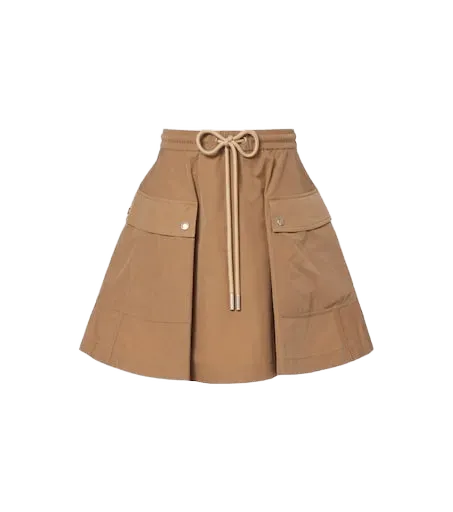Pleated miniskirt
