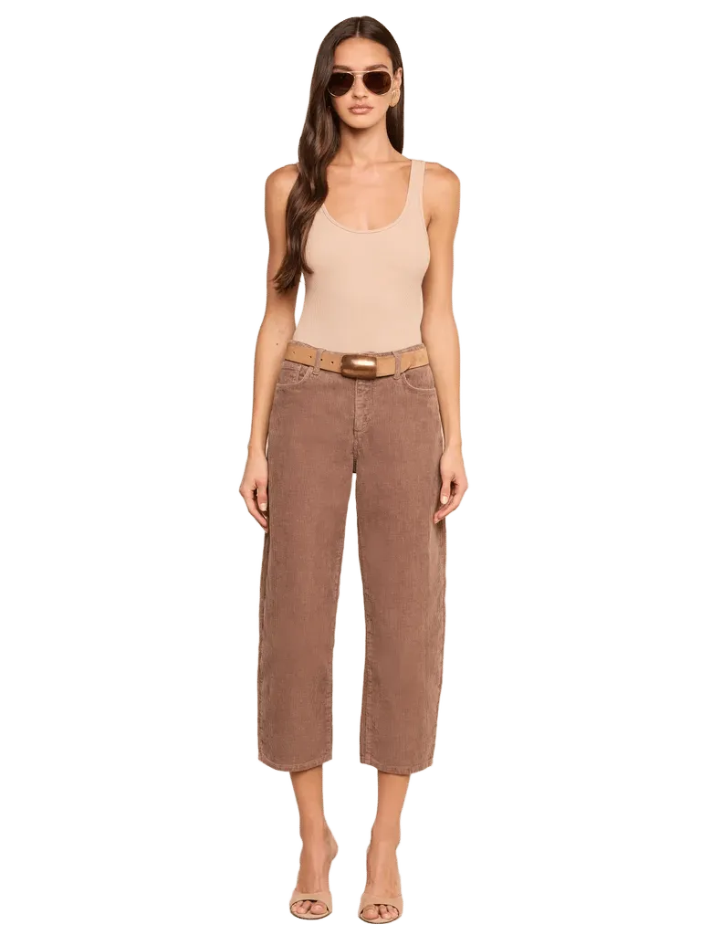 Mallis Corduroy Bow-Leg Pant