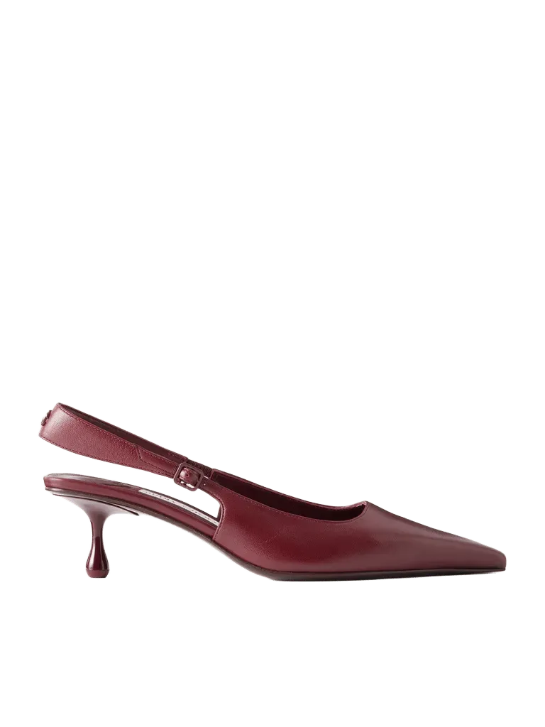 Amel 50 leather slingback pumps