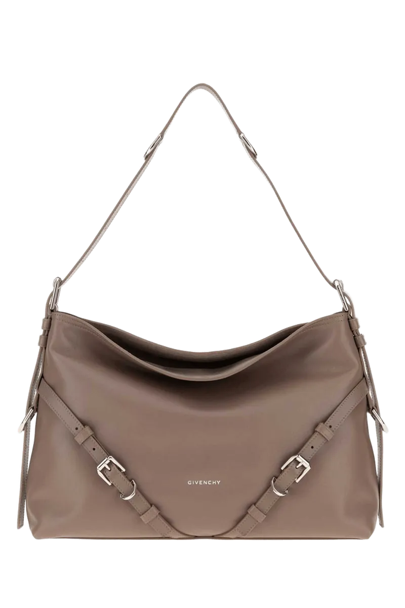 Givenchy Voyou Shoulder Bag — Taupe