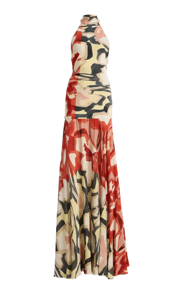 Exclusive Leonore Crepe Maxi Dress