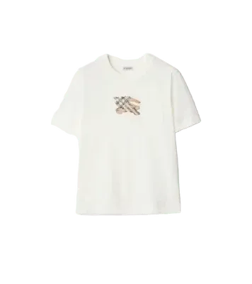 Knight Check Cotton T-shirt