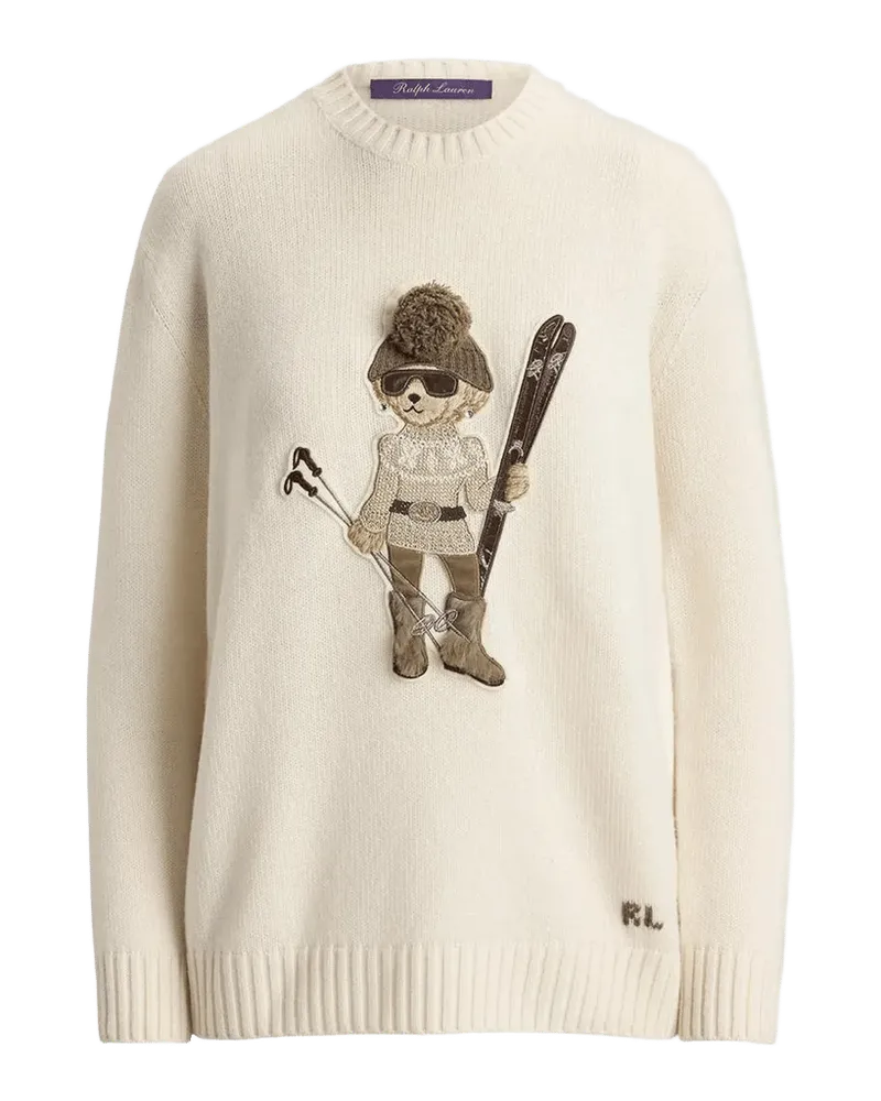 Holiday Polo Bear Cashmere Sweater