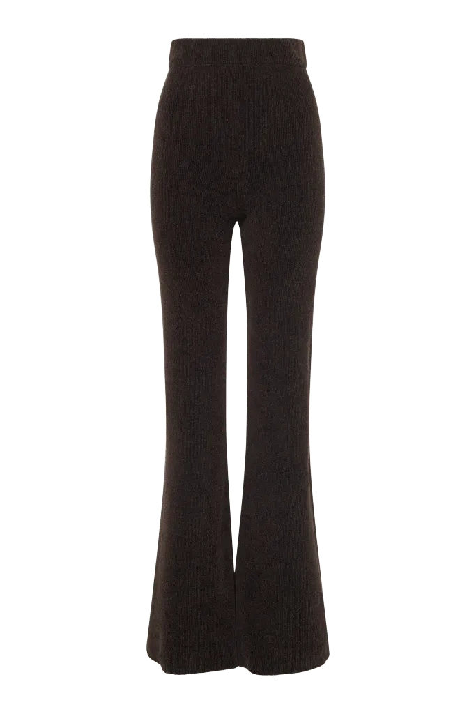 Cypher Knit Pants in Chocolate Silk