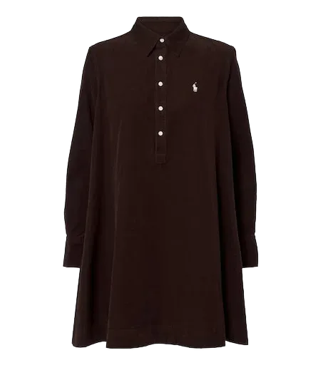Cotton corduroy minidress