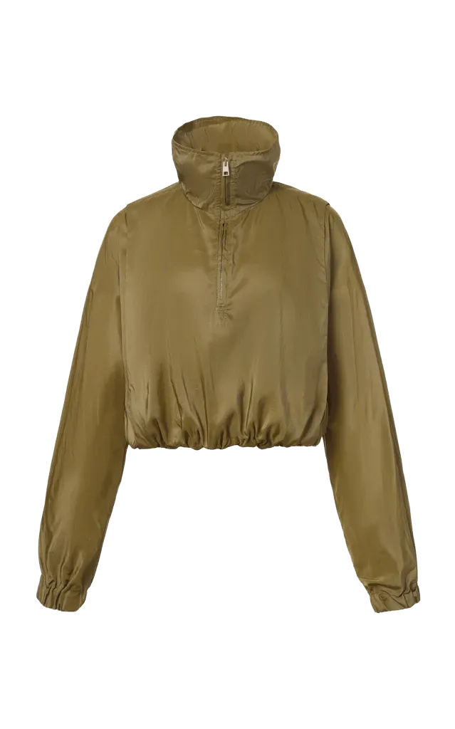 The Sasha Silk Windbreaker
