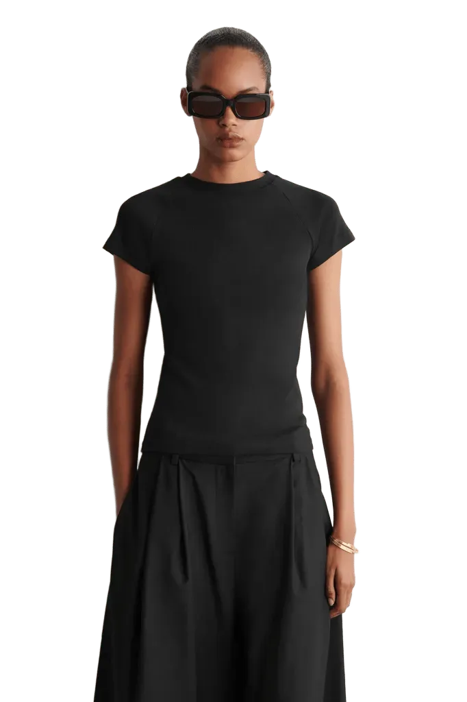 SLIM COTTON RAGLAN T-SHIRT