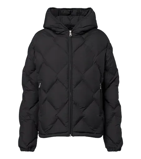 Arvouinne hooded quilted down jacket