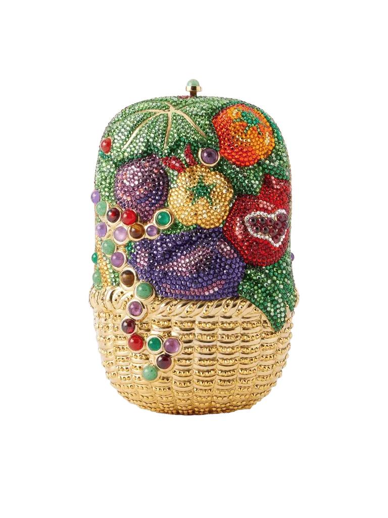 Farm Fresh crystal-embellished clutch - multi - One Size