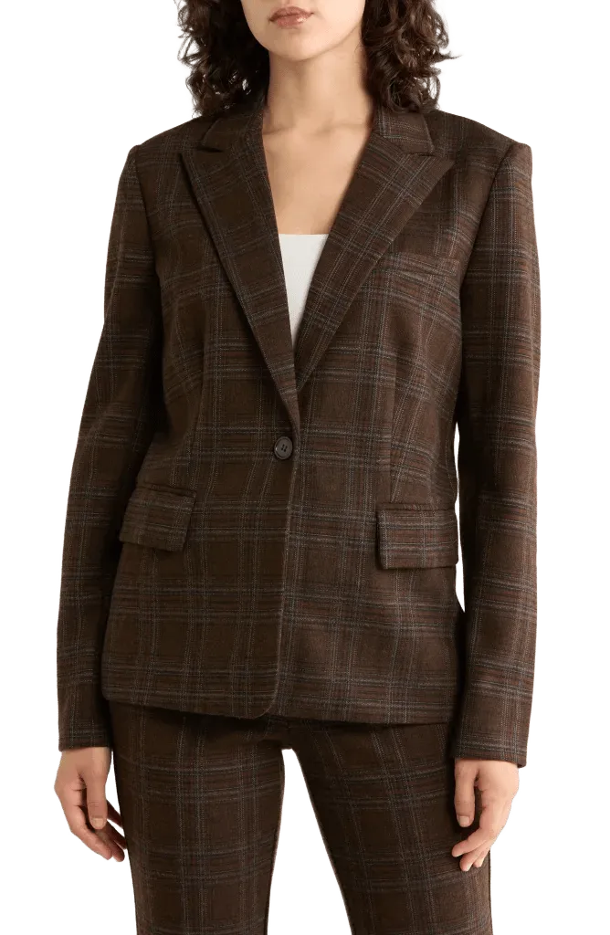 Plaid Blazer