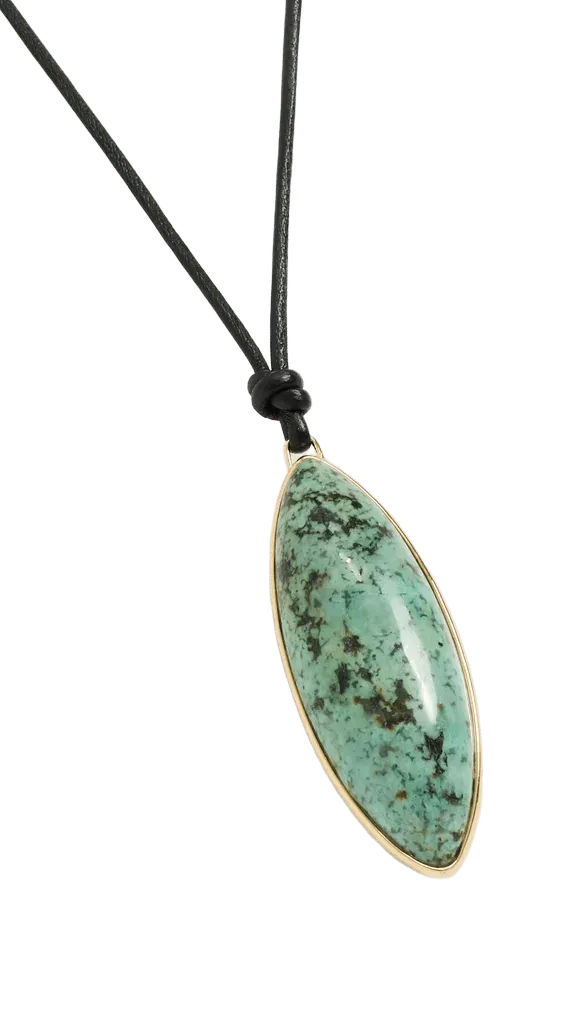 Dagger Leather Cord Necklace
