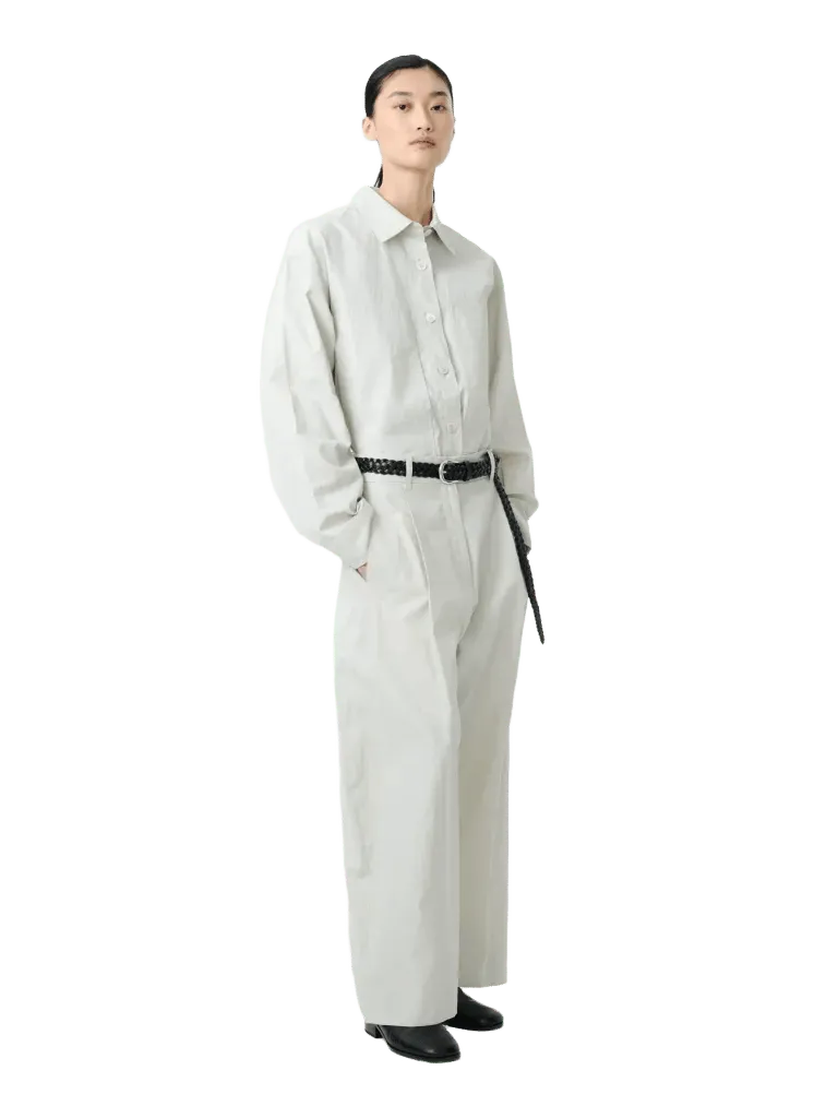 Minos Pleated Pant in Bone