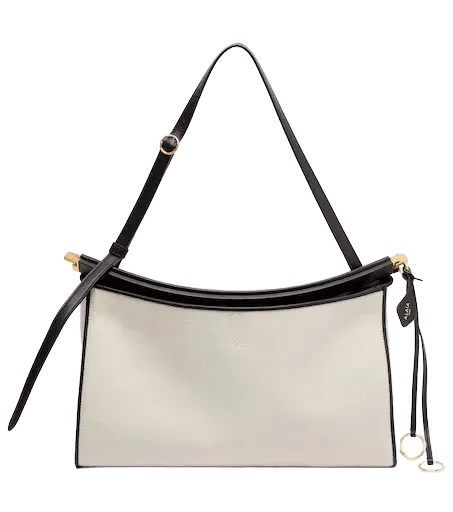 Le Click Pocket Large canvas shoulder bag