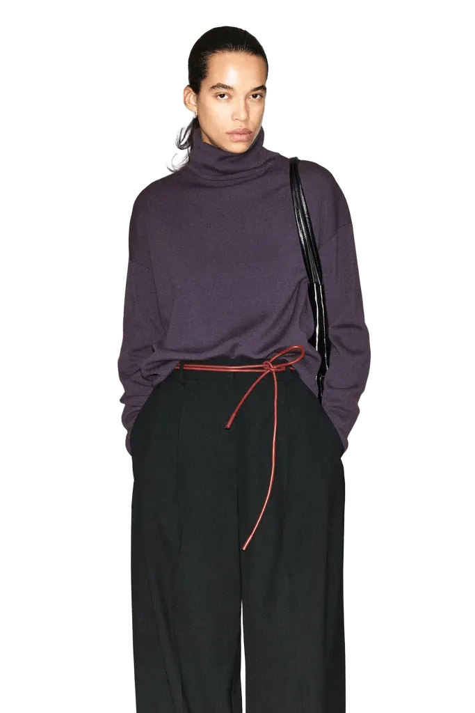 MERINO WOOL ROLL-NECK SWEATER