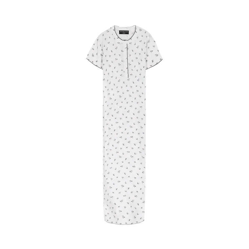 Bb Wallace Mini Floral Print Dress — White