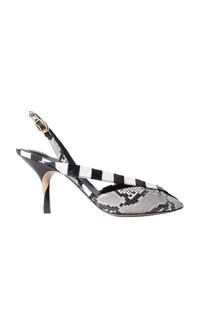 Poisson Slingback Leather Sandals