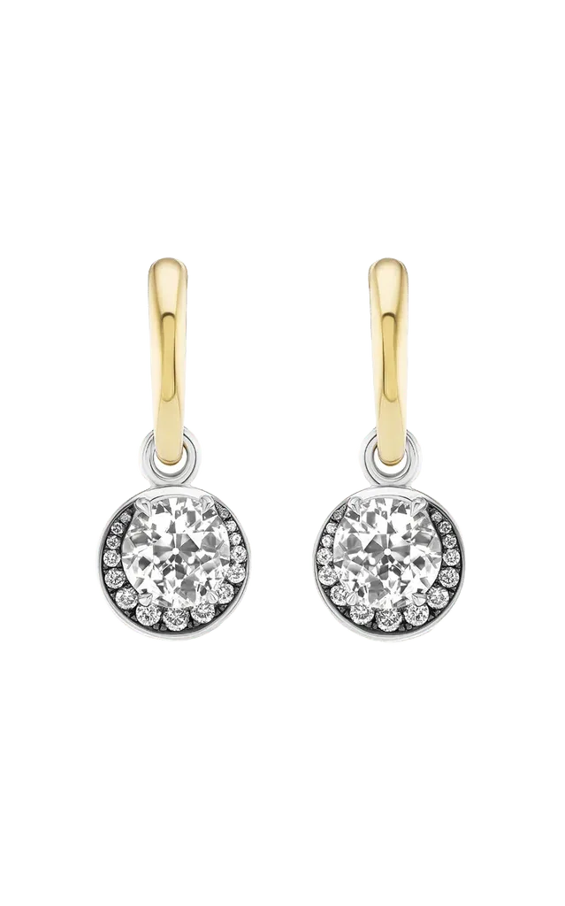 Grace 18K Yellow Gold Diamond Earrings