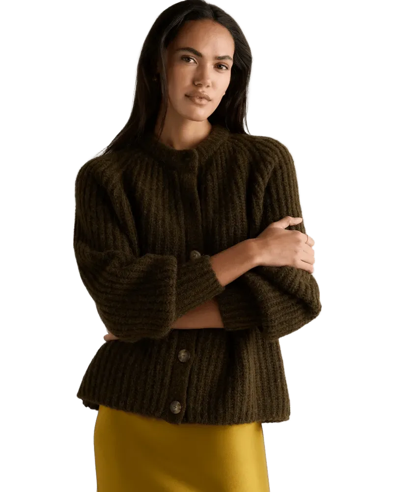 Lofty Baby Alpaca Chunky Crew Cardigan