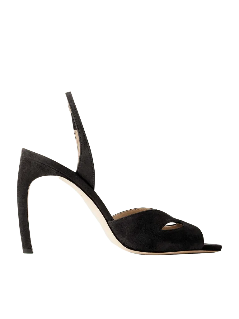Harlow Mask suede sandals