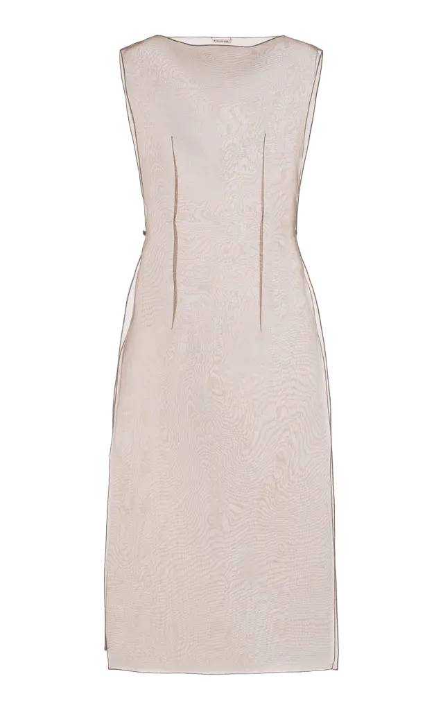 Avra Sheer Silk-Organza Midi Dress