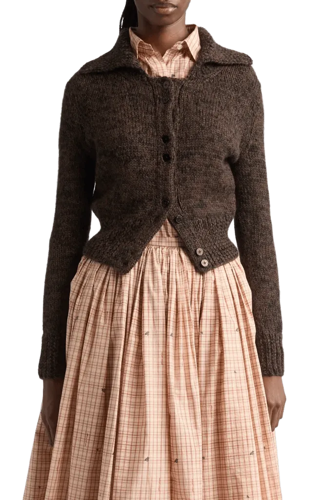Hand Knit Alpaca Cardigan