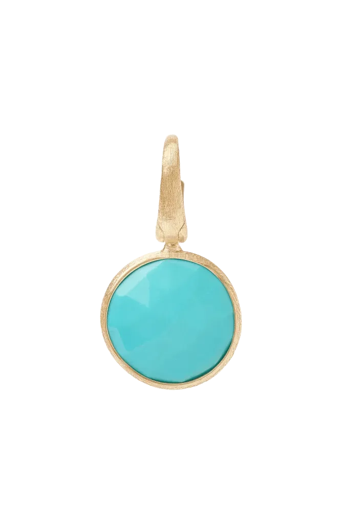 Jaipur 18k Gold Turquoise Pendant