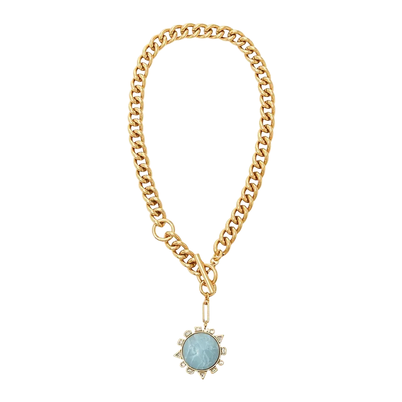 Odyssey Necklace Blue Gold