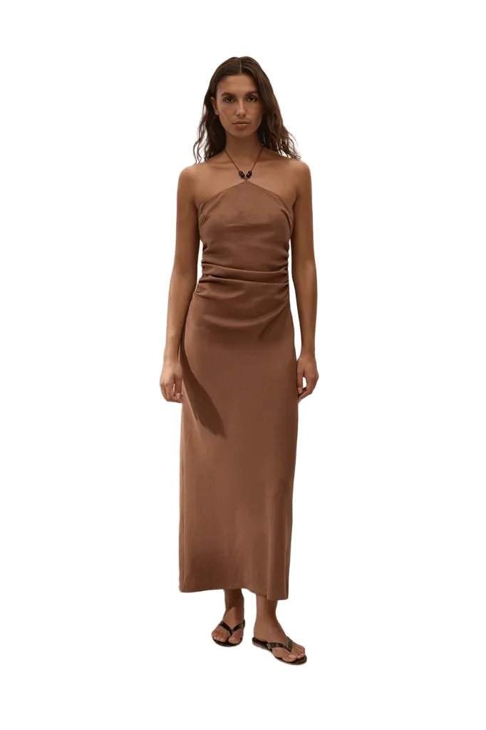 Natalia Midi Dress Cacao