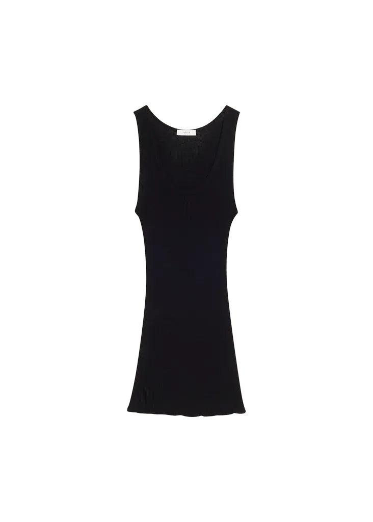 Danel Wool-Silk Rib Tank Top