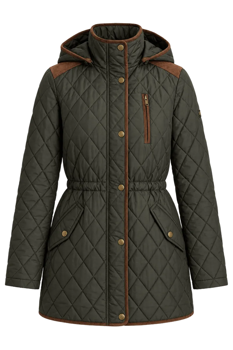 Women's Hooded Anorak Quilted Coat, Created for Macy's
