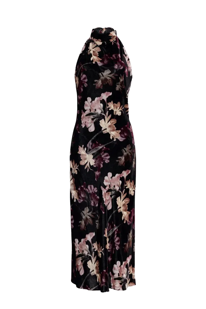 Fara Dress in Elysian Flora Black