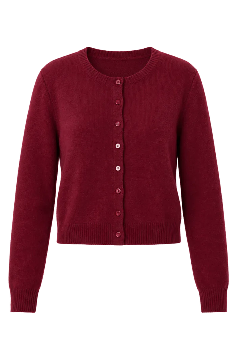 Clara Cashmere Crew Cardigan