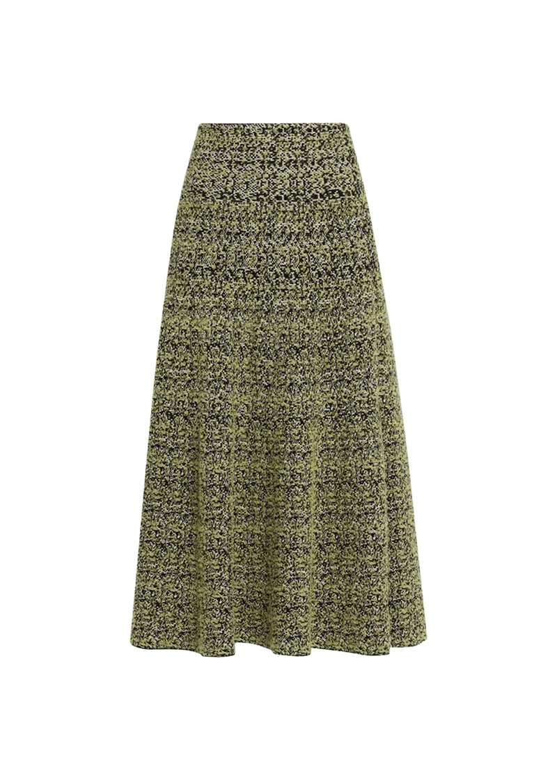 Miller Textured Knit A-Line Midi Skirt