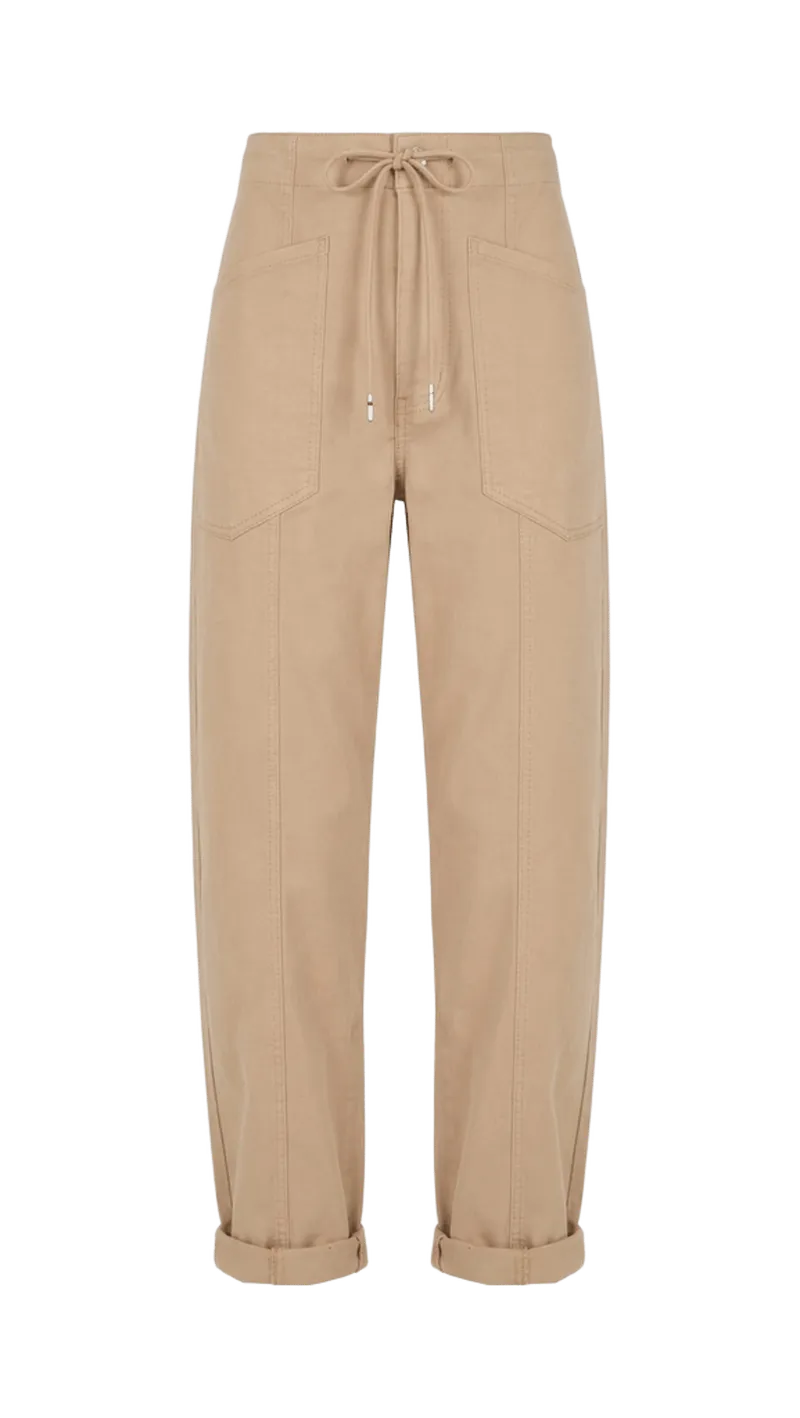 Villa Drawstring Barrel Pants