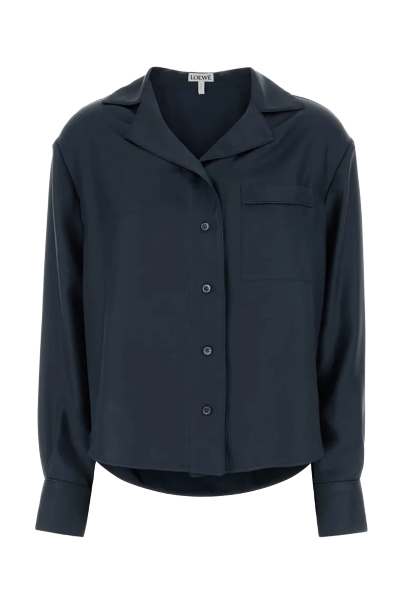 Loewe Pyjama Blouse Shirt — Gray