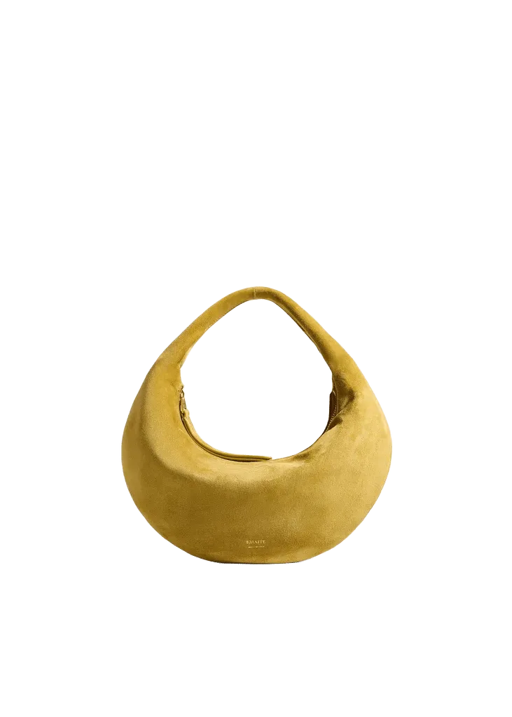 Mini Olivia Hobo in Golden Olive Suede