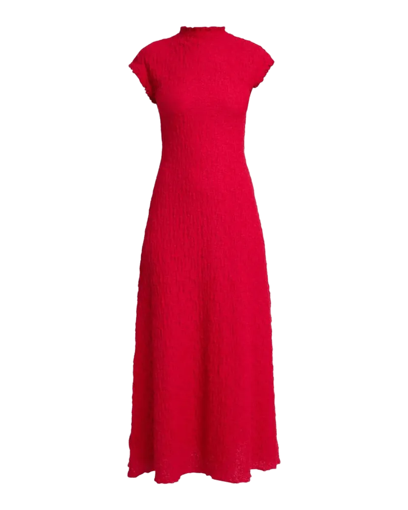 Cleo Stretch Jersey Jacquard A-Line Midi Dress