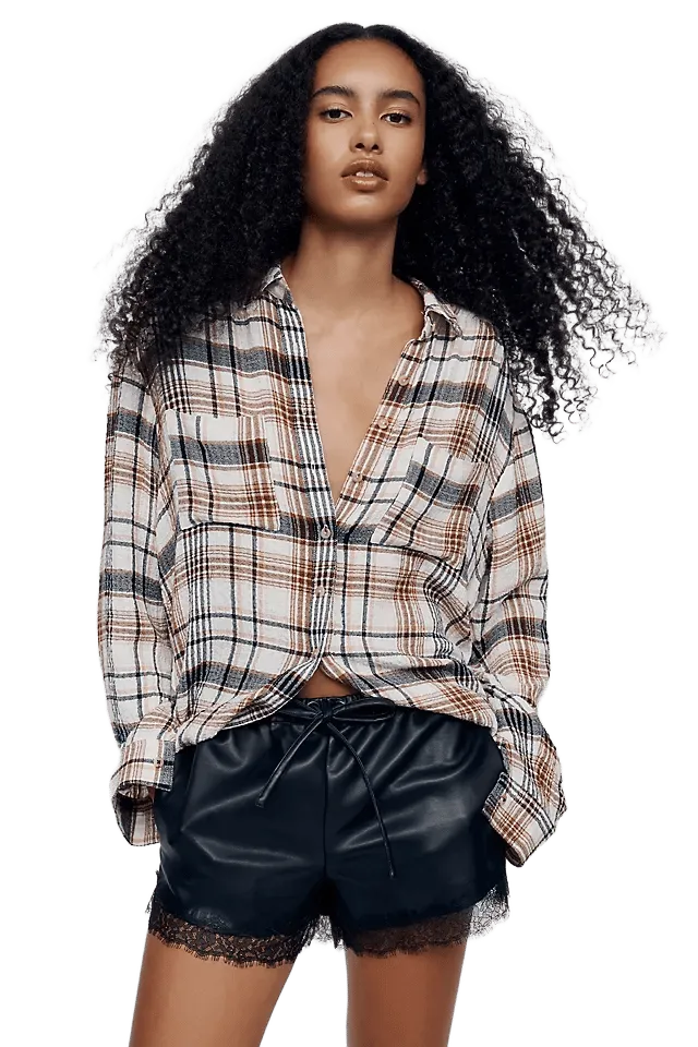 BEC + BRIDGE Saphira Faux Leather Shorts