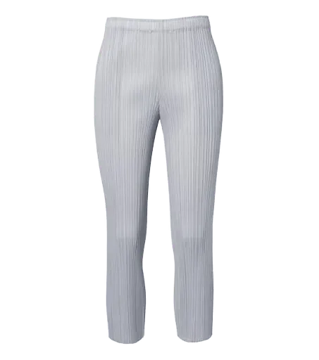 Basics cropped pleated slim pants