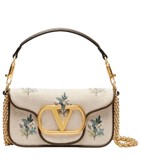 Locò Small embroidered top-handle bag
