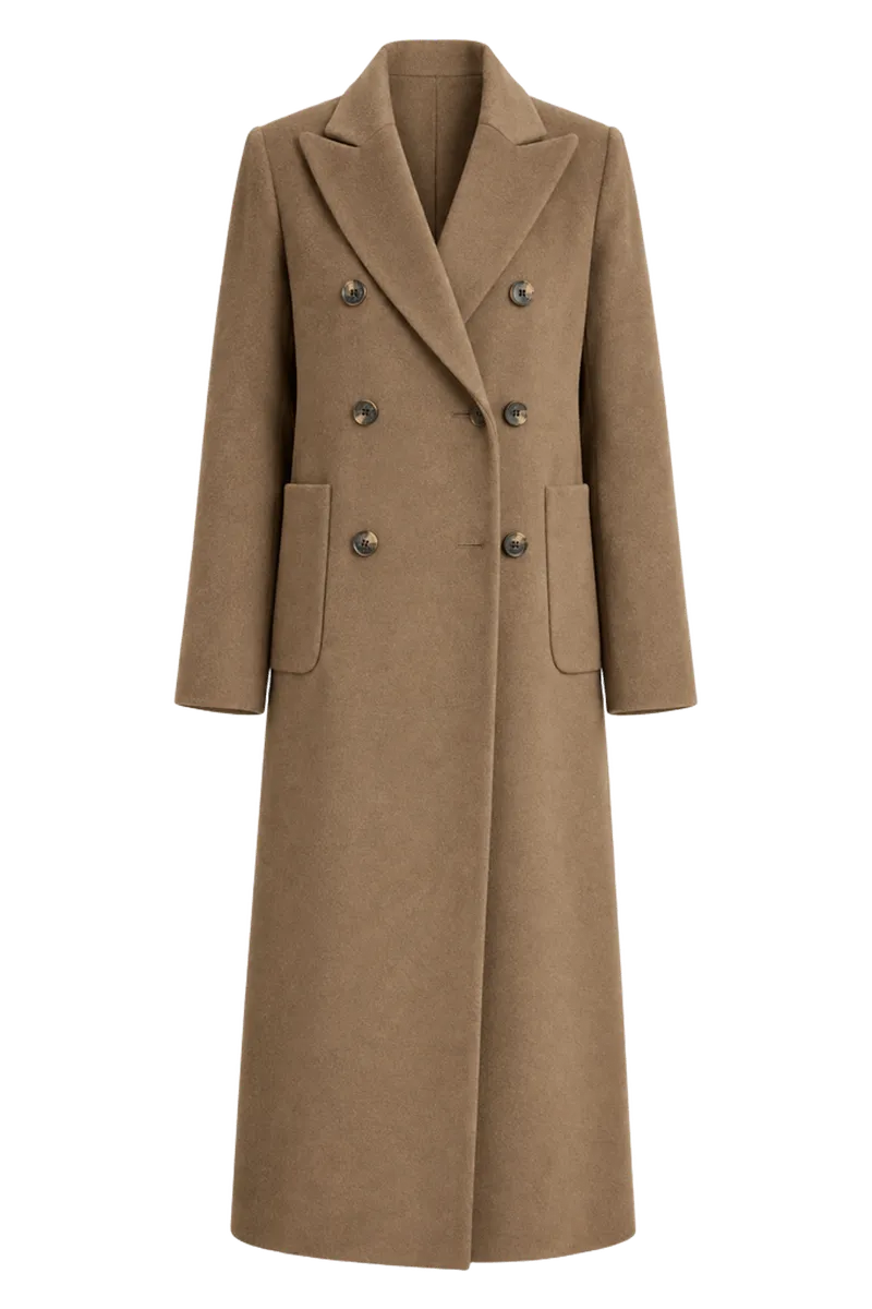 Women's Maxi Wool-Blend Coat