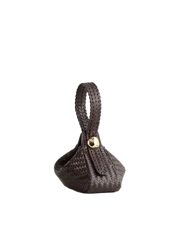 The Sculpted Metal Wristlet Bag