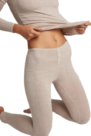 Whipped Long Underwear in Sand