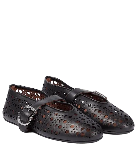 Vienne leather ballet flats