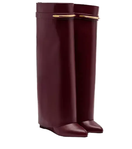 Shark 95 leather knee-high boots