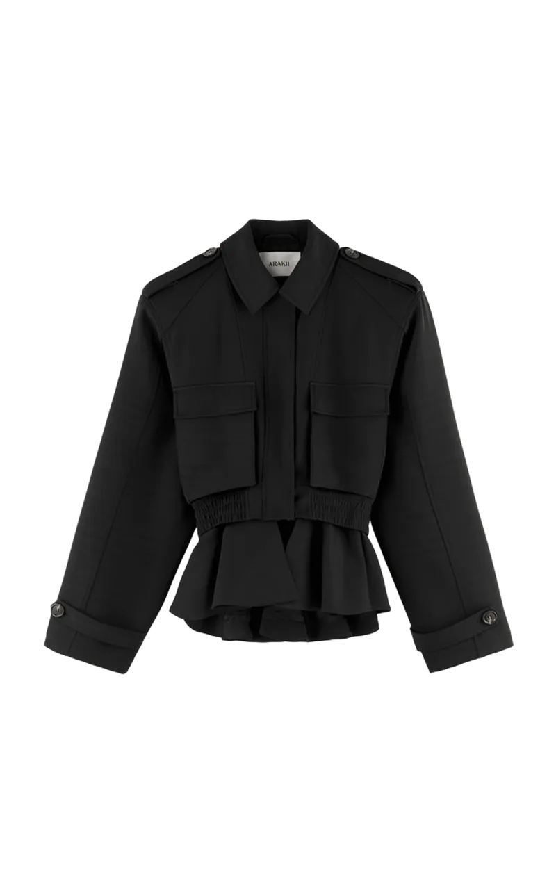 Cropped Frill Jacket